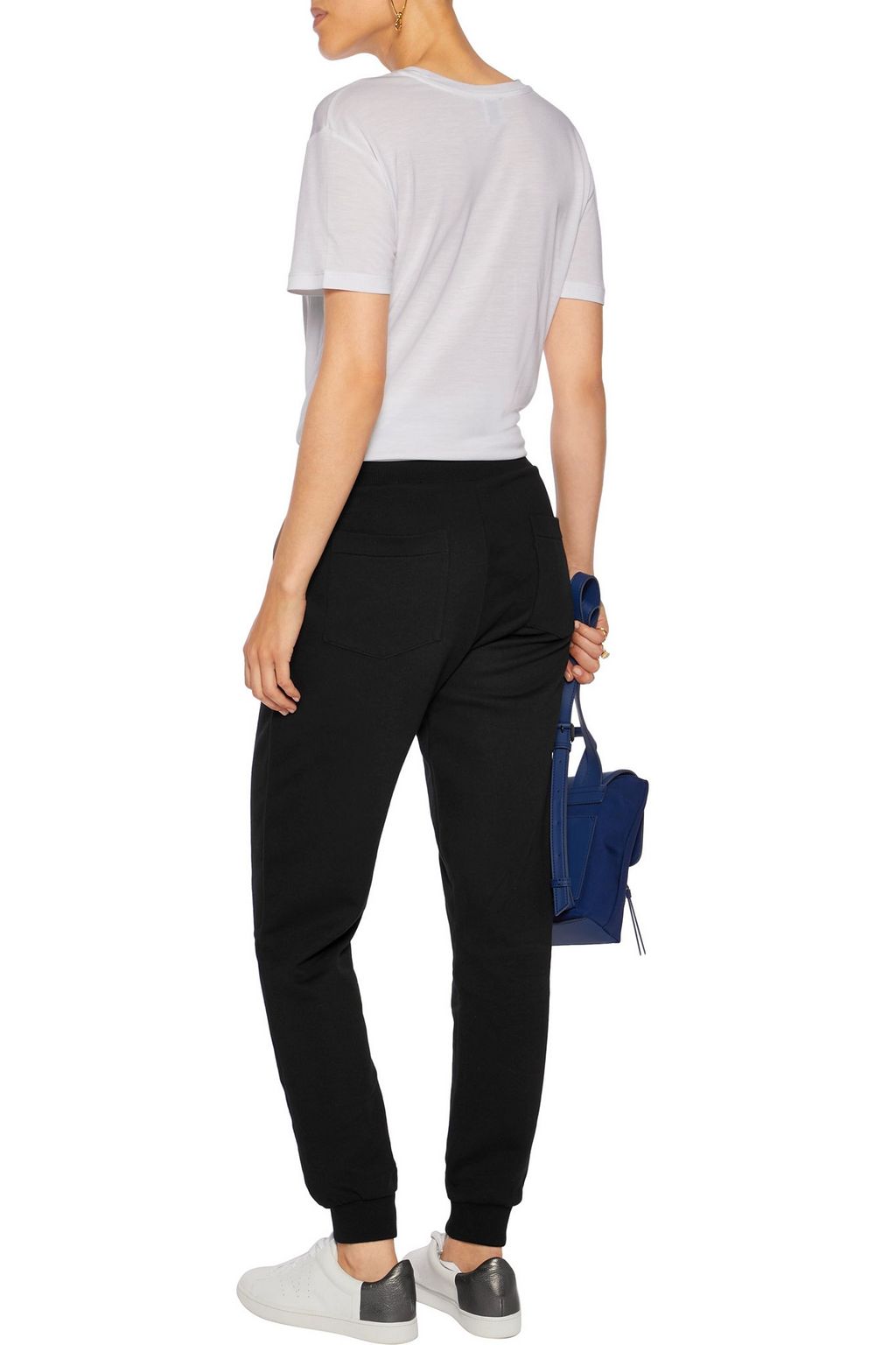 KENZO Embroidered cotton-jersey track pants