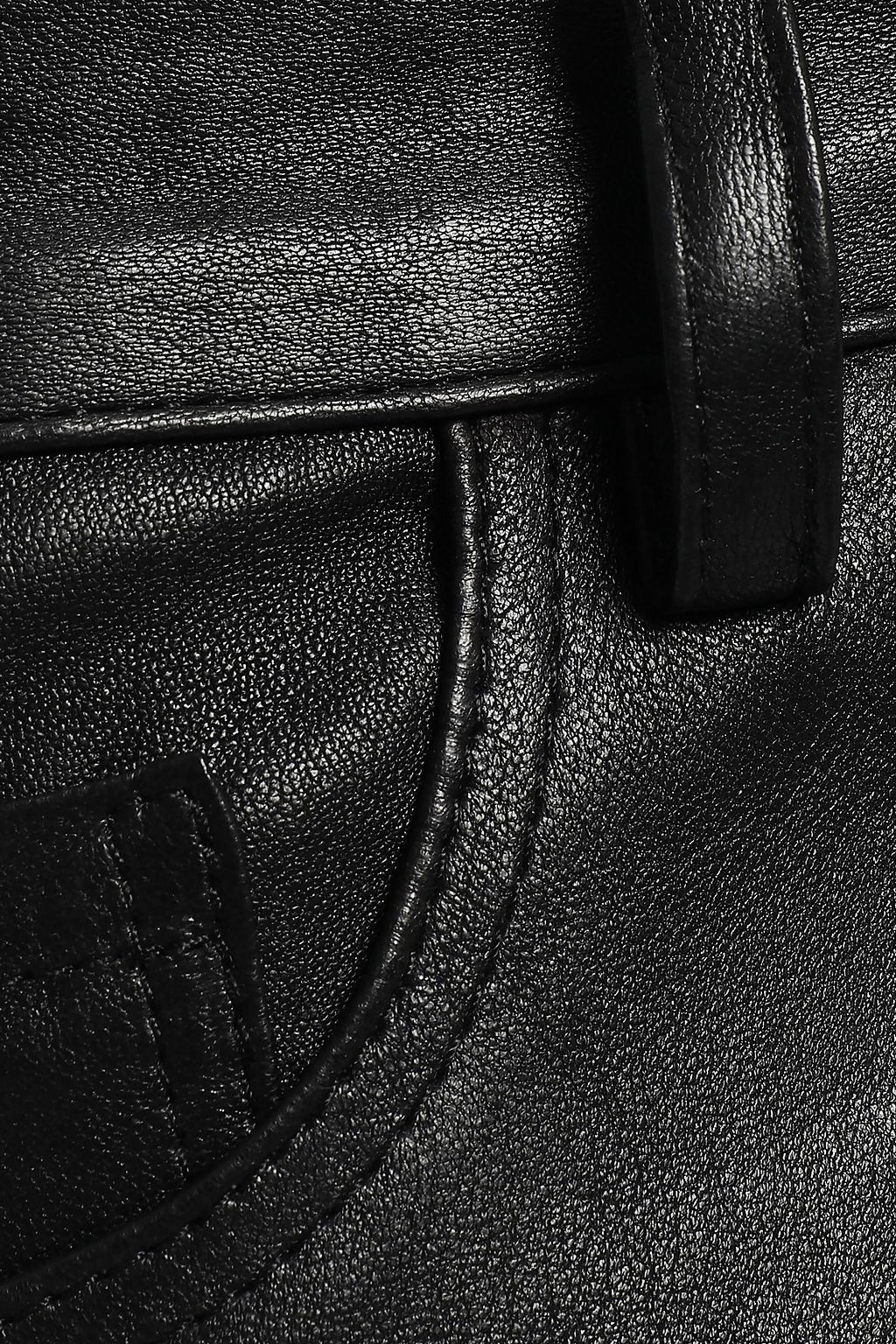 THEORY Cropped stretch-leather skinny pants