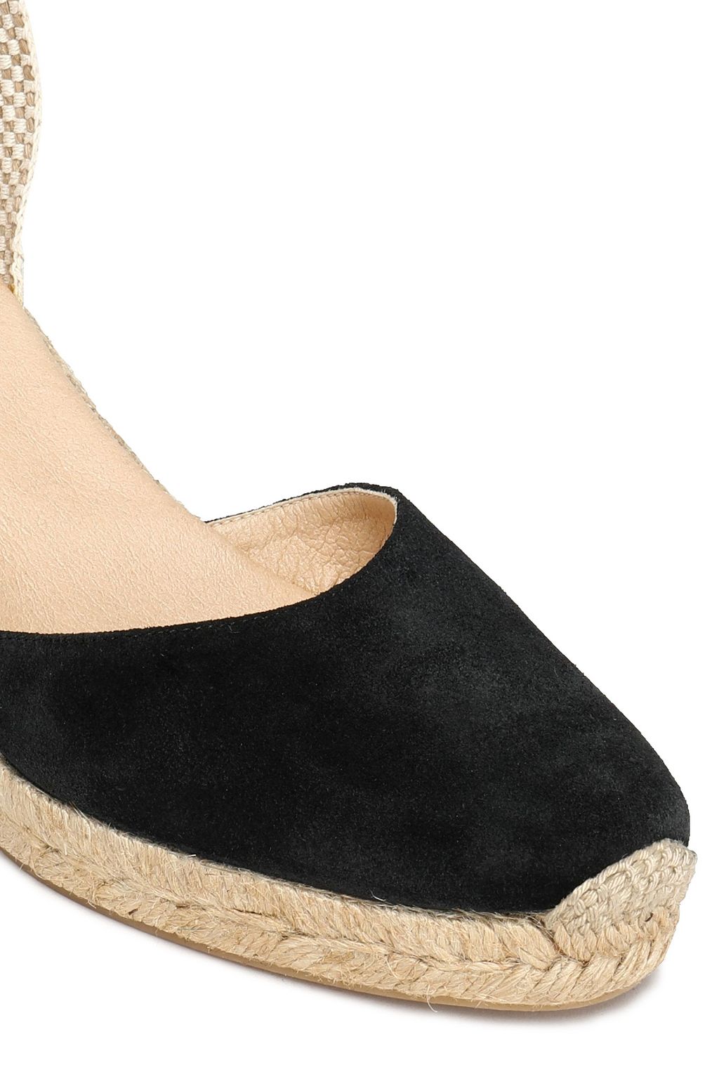 IRIS & INK Peyton suede wedge espadrilles