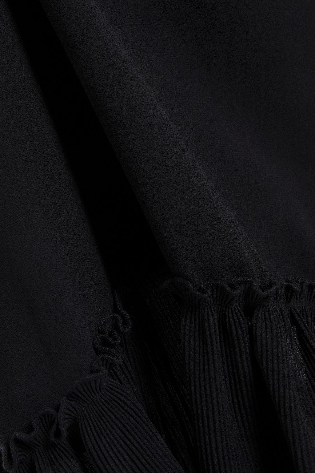 SEE BY CHLOÉ Embroidered plissé-georgette midi skirt