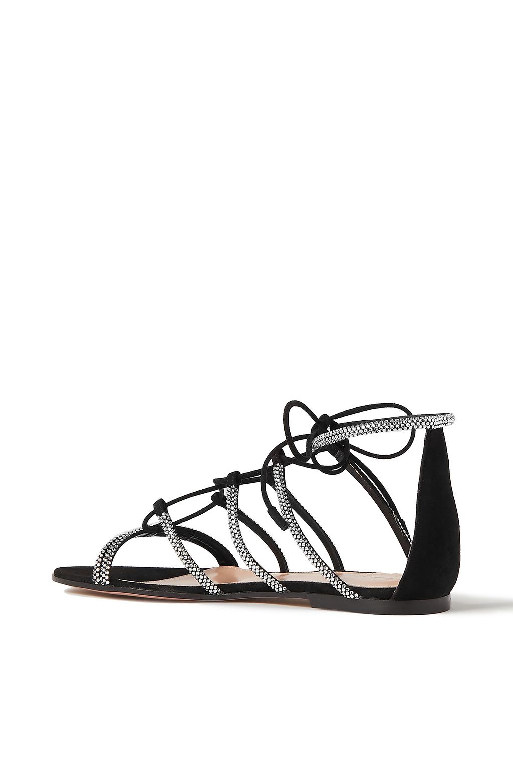 GIANVITO ROSSI Brittany 05 crystal-embellished suede sandals