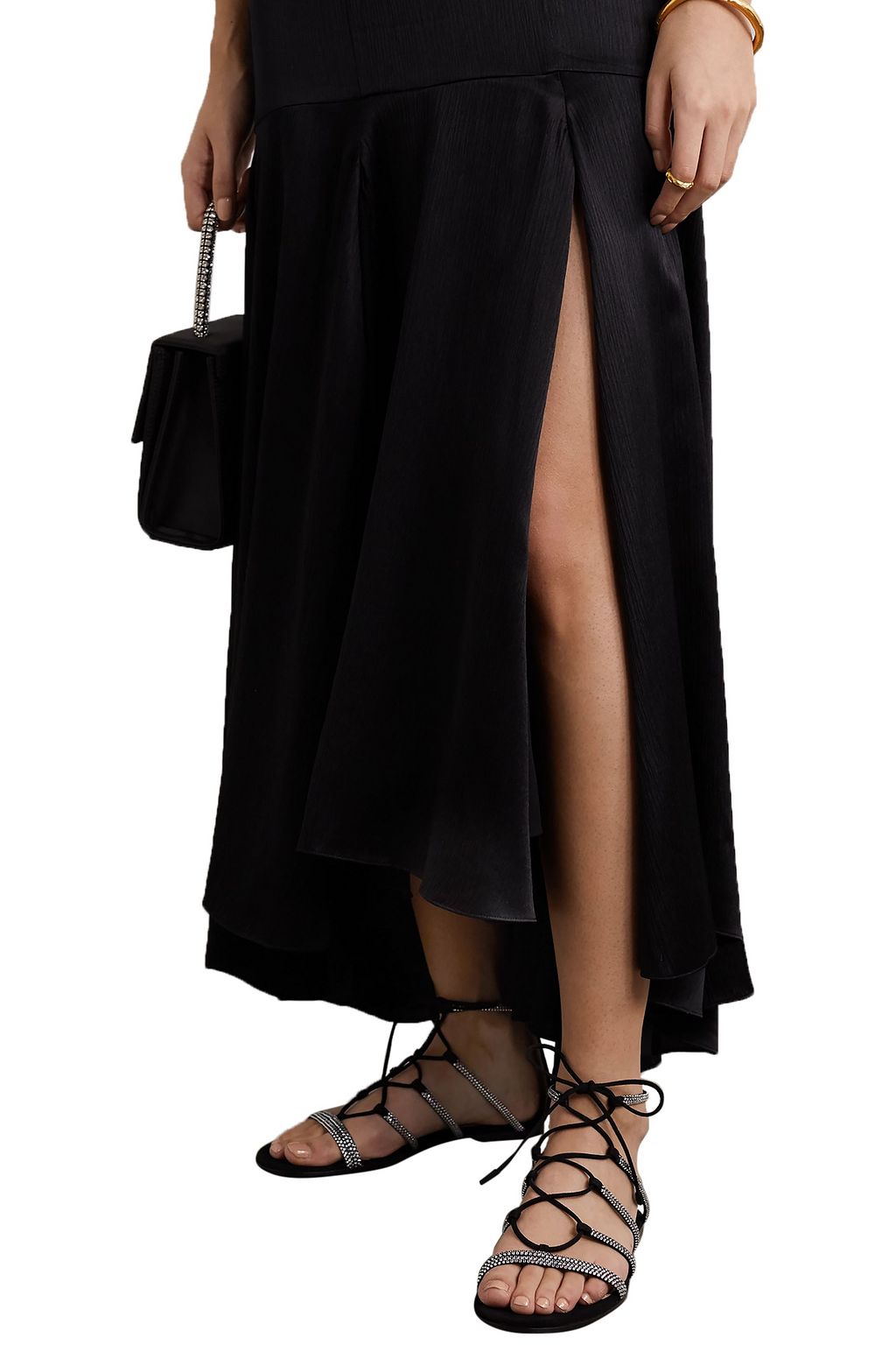 GIANVITO ROSSI Brittany 05 crystal-embellished suede sandals