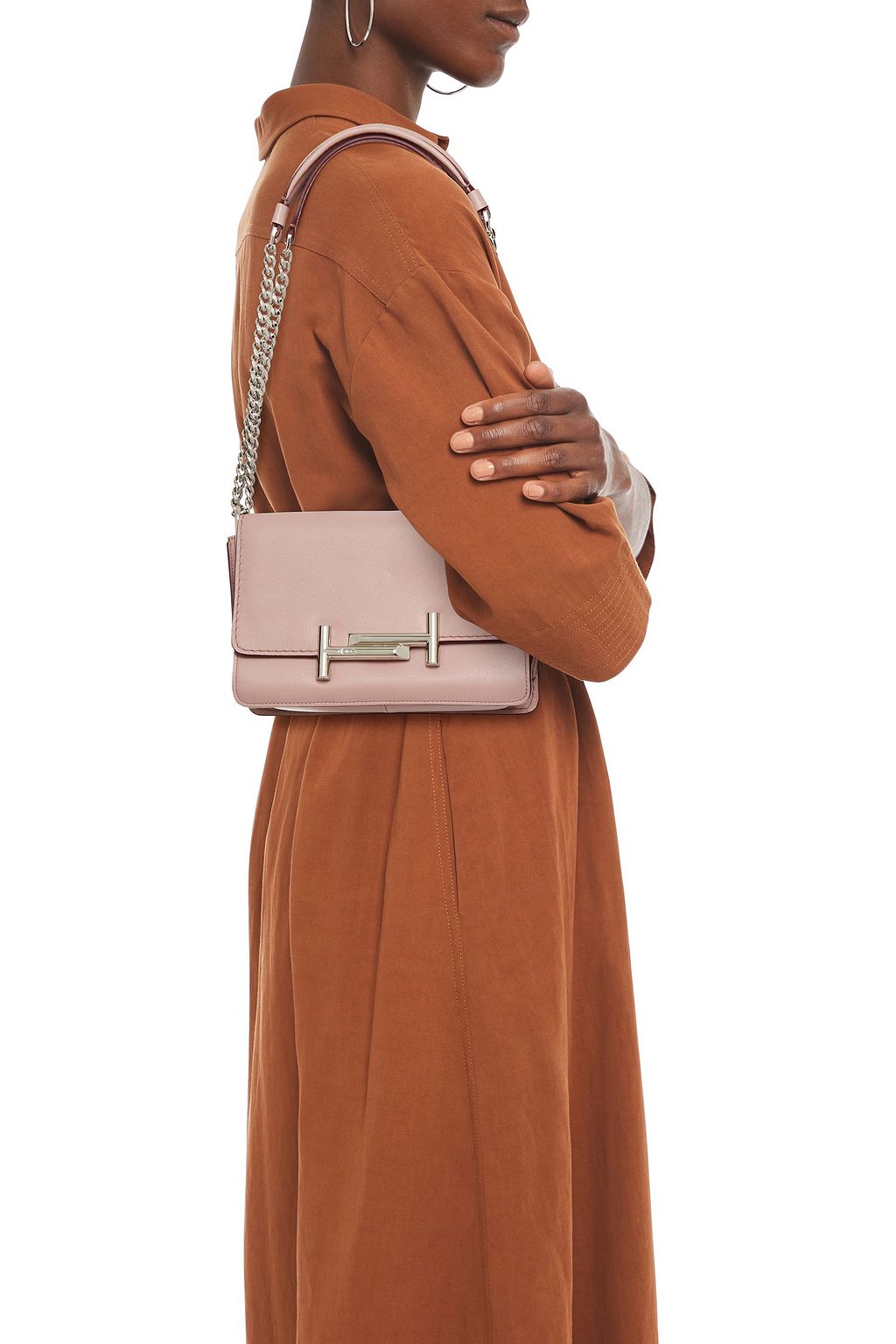 TOD'S Double T mini leather shoulder bag