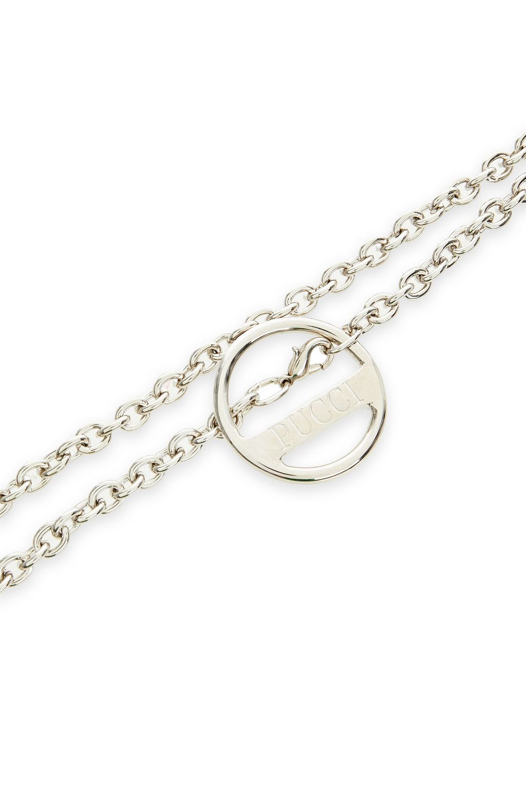 PUCCI Chain-trimmed leather belt