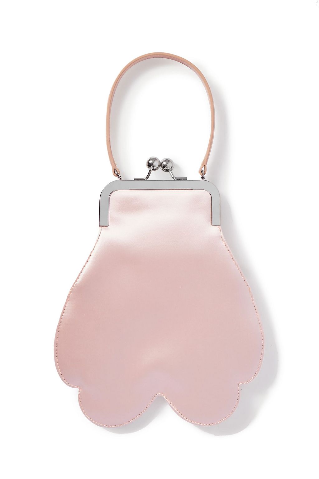 SIMONE ROCHA Flower mini beaded satin tote