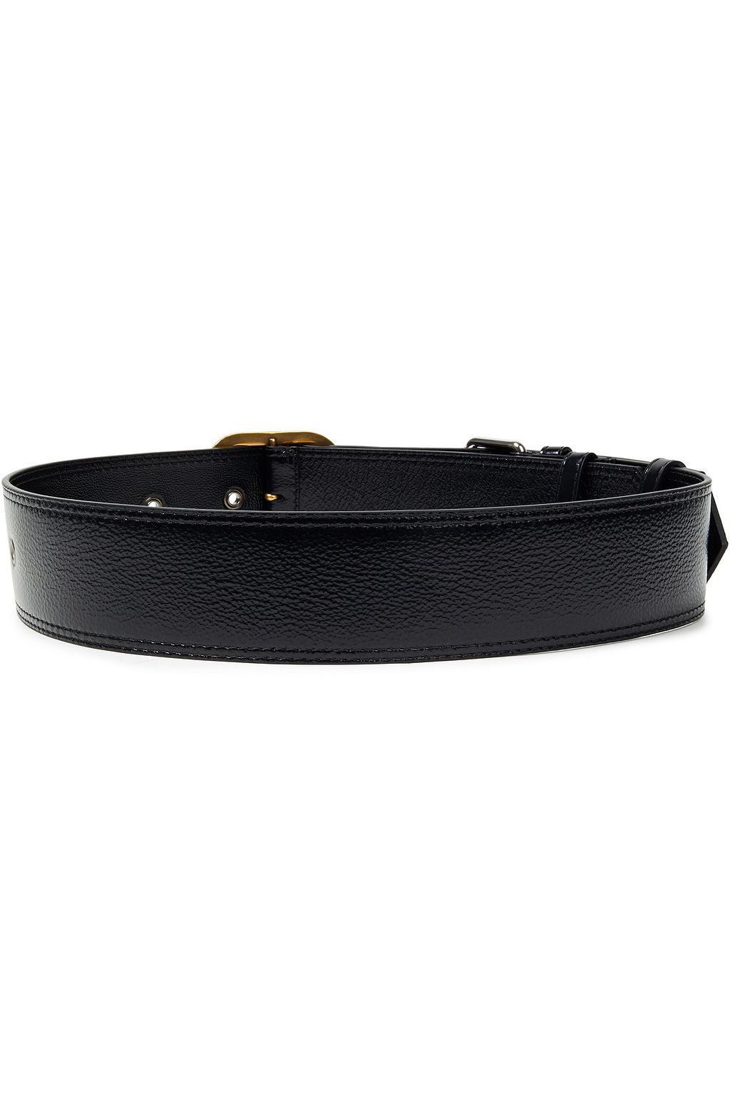 MARNI Textured patent-leather belt