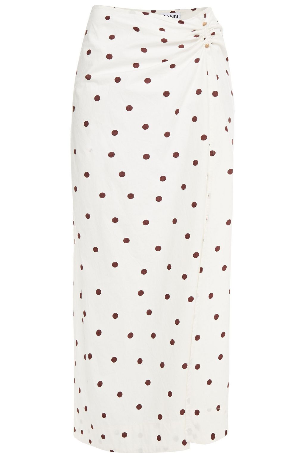 embellished ruched skirt
