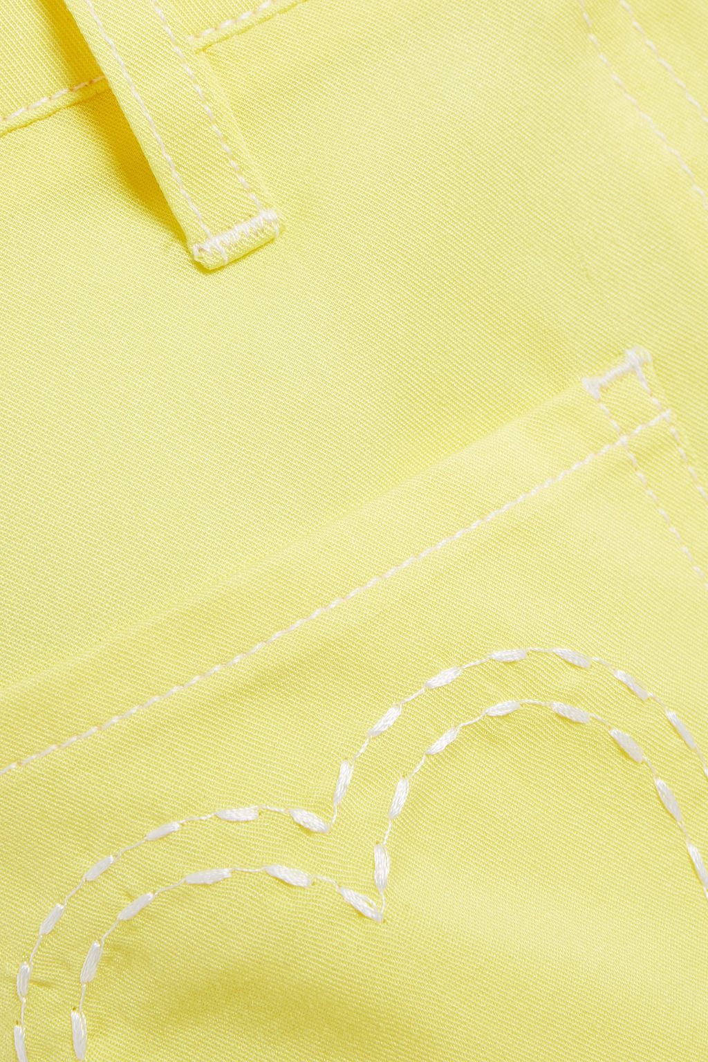 LOVE MOSCHINO Embroidered twill shorts