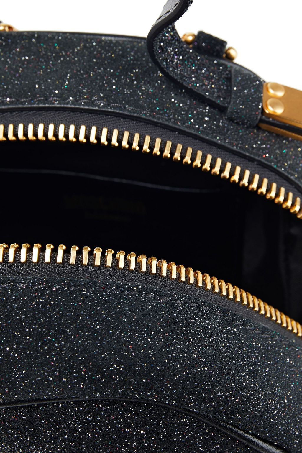 MOSCHINO Glittered leather backpack