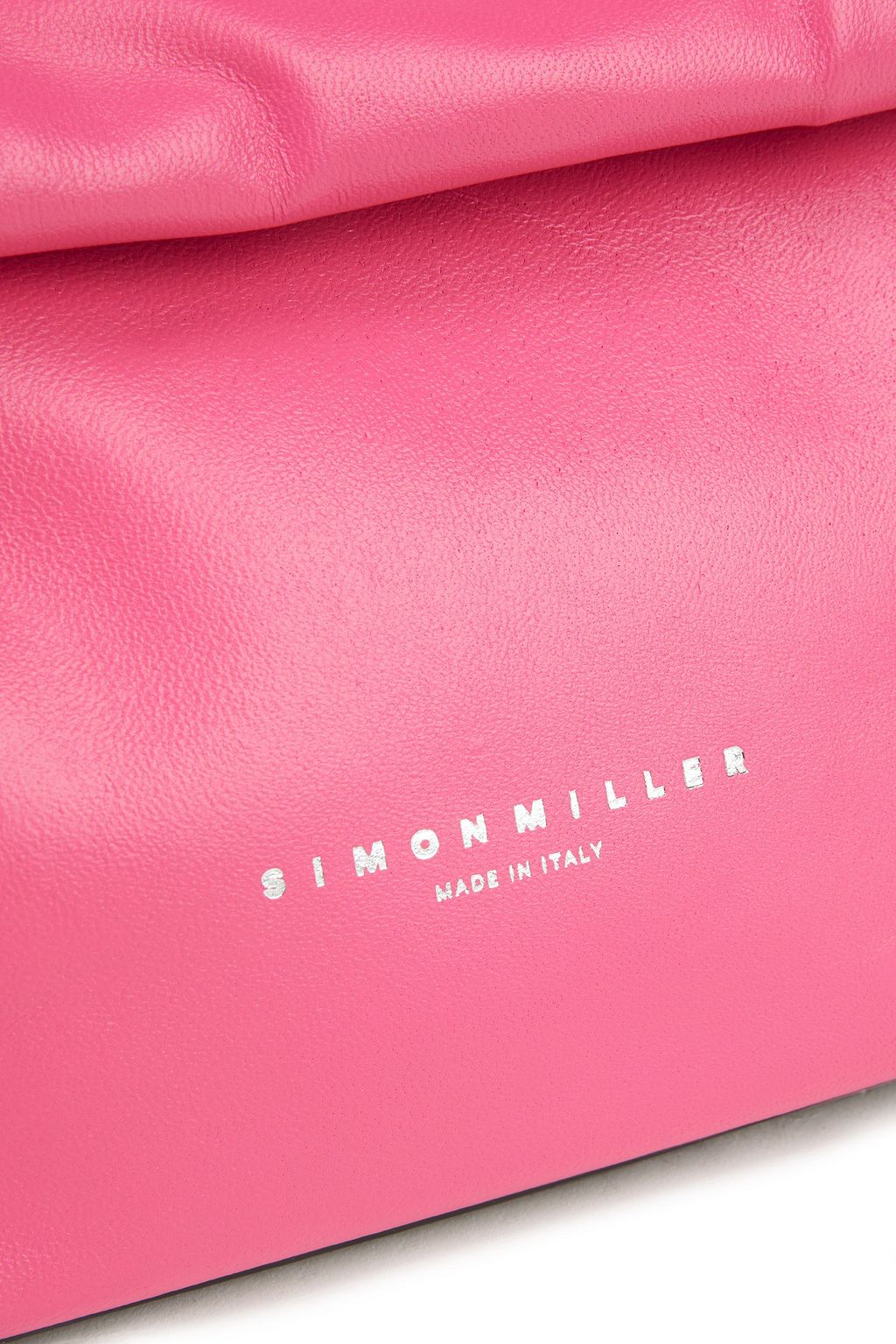 SIMON MILLER Lunchbag 30 crinkled-leather clutch