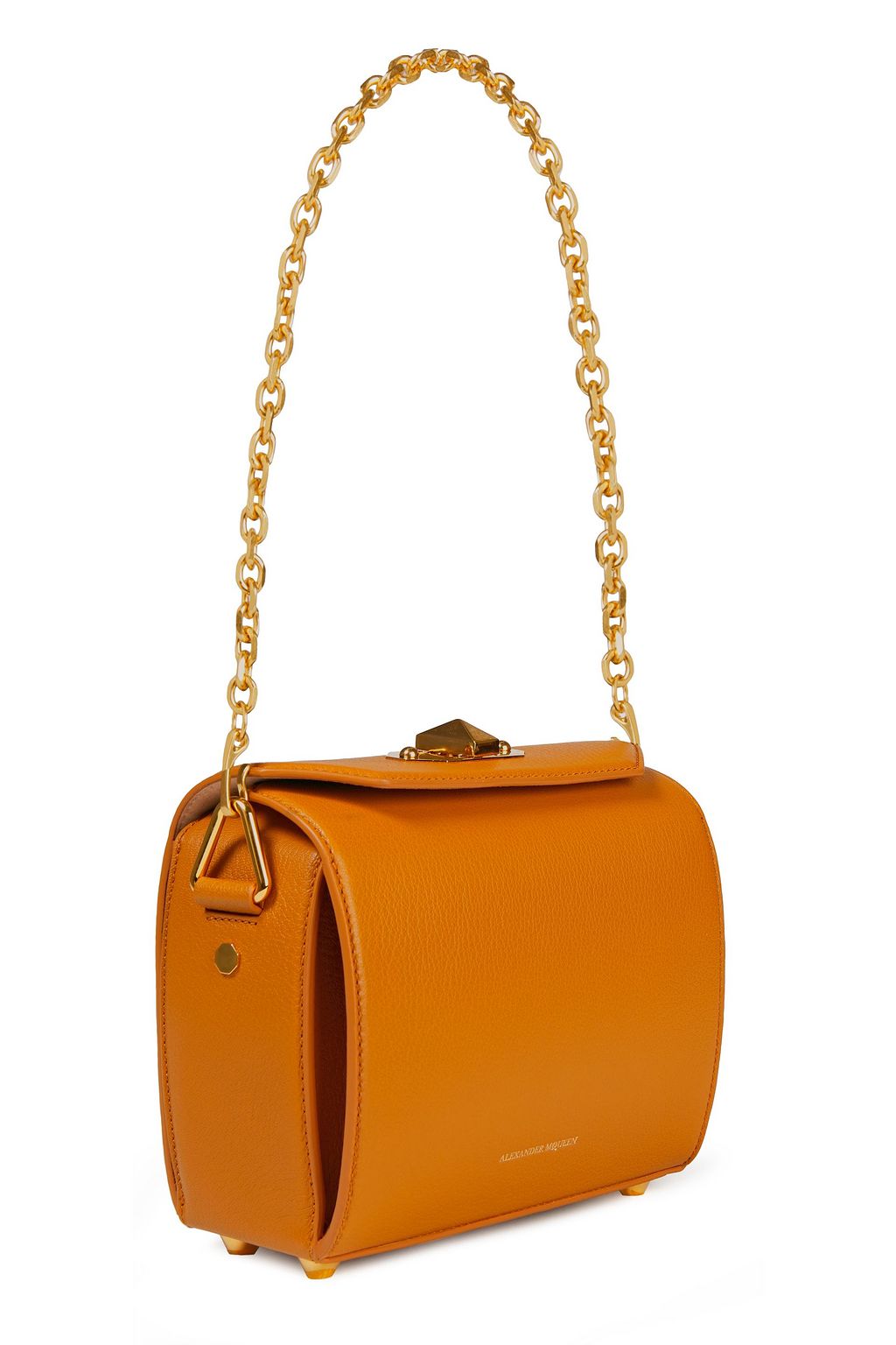 MCQUEEN Box Bag 19 croc-effect leather shoulder bag