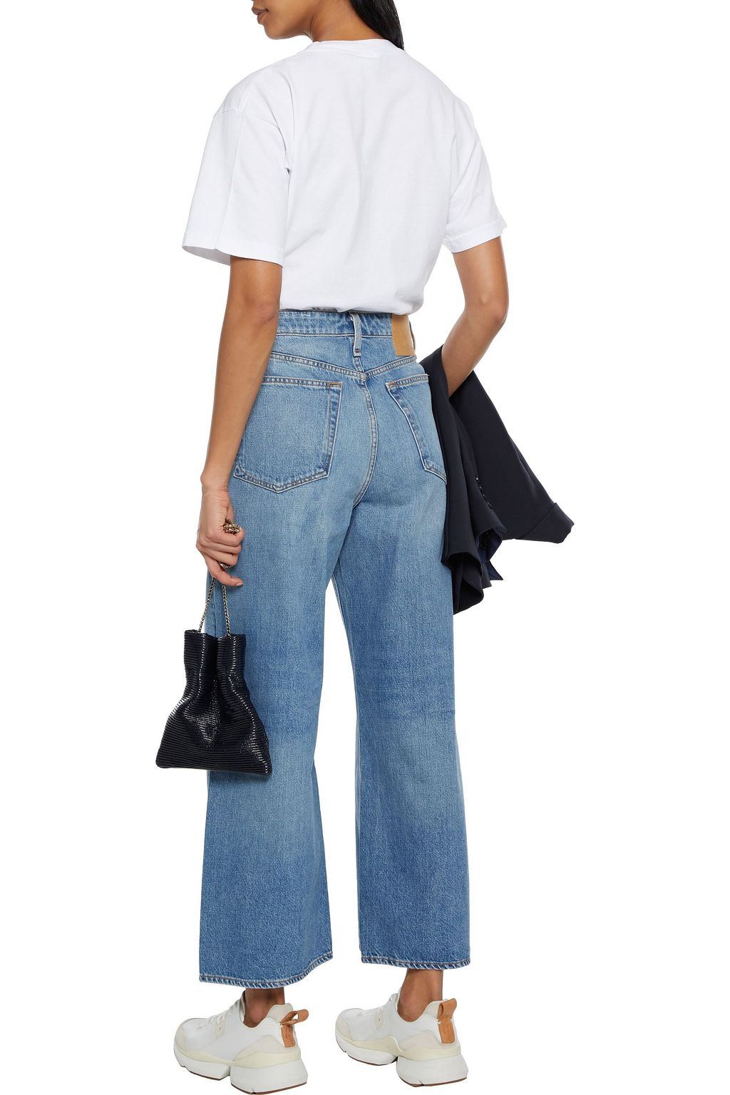 RAG & BONE Ruth cropped high-rise wide-leg jeans