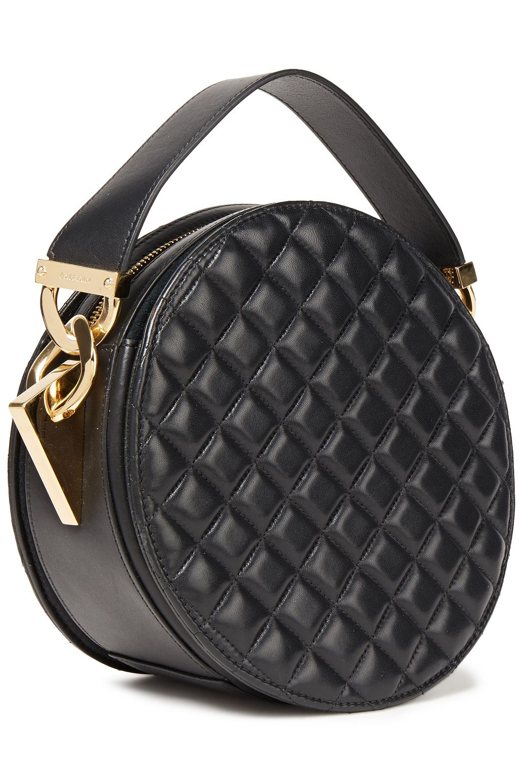 BALMAIN Twist quilted leather shoulder bag