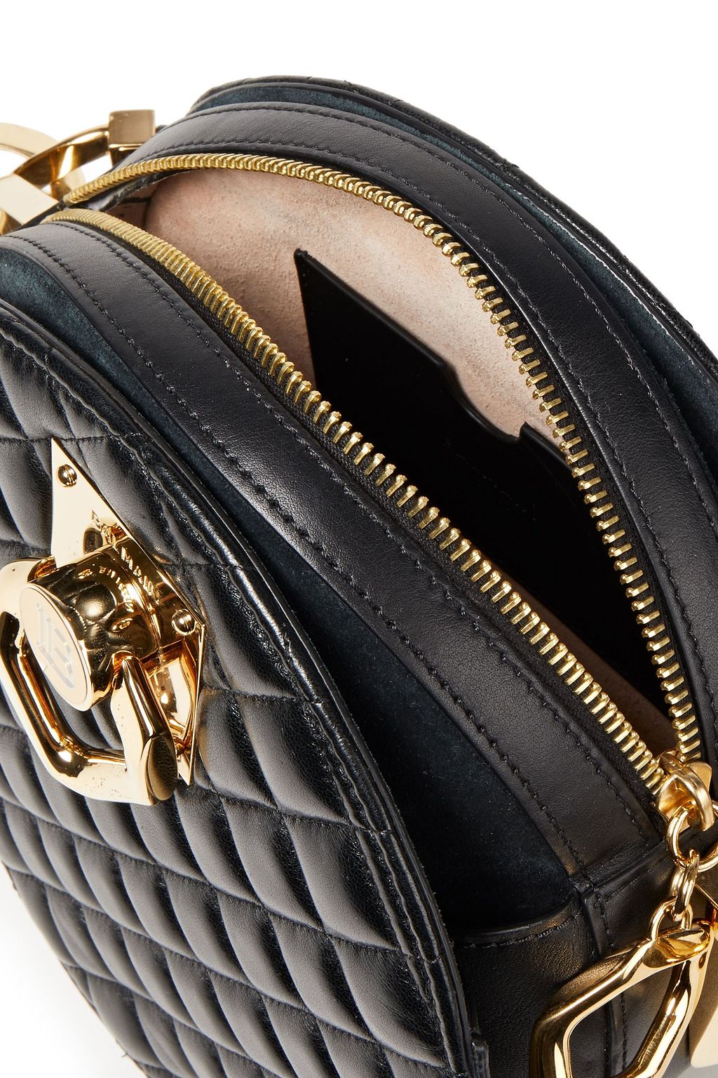 BALMAIN Twist quilted leather shoulder bag