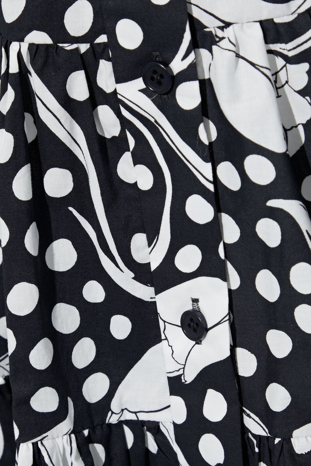 DIANE VON FURSTENBERG Rosie tiered printed cotton-poplin mini skirt