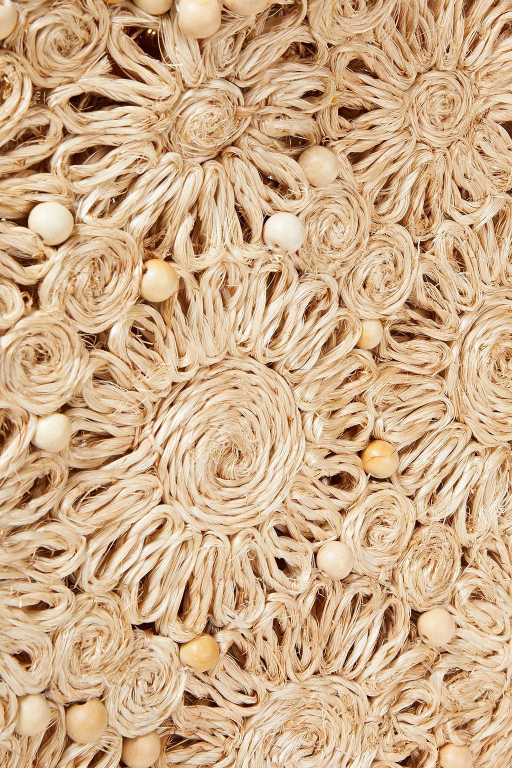ARANÁZ Bead-embellished hemp tote