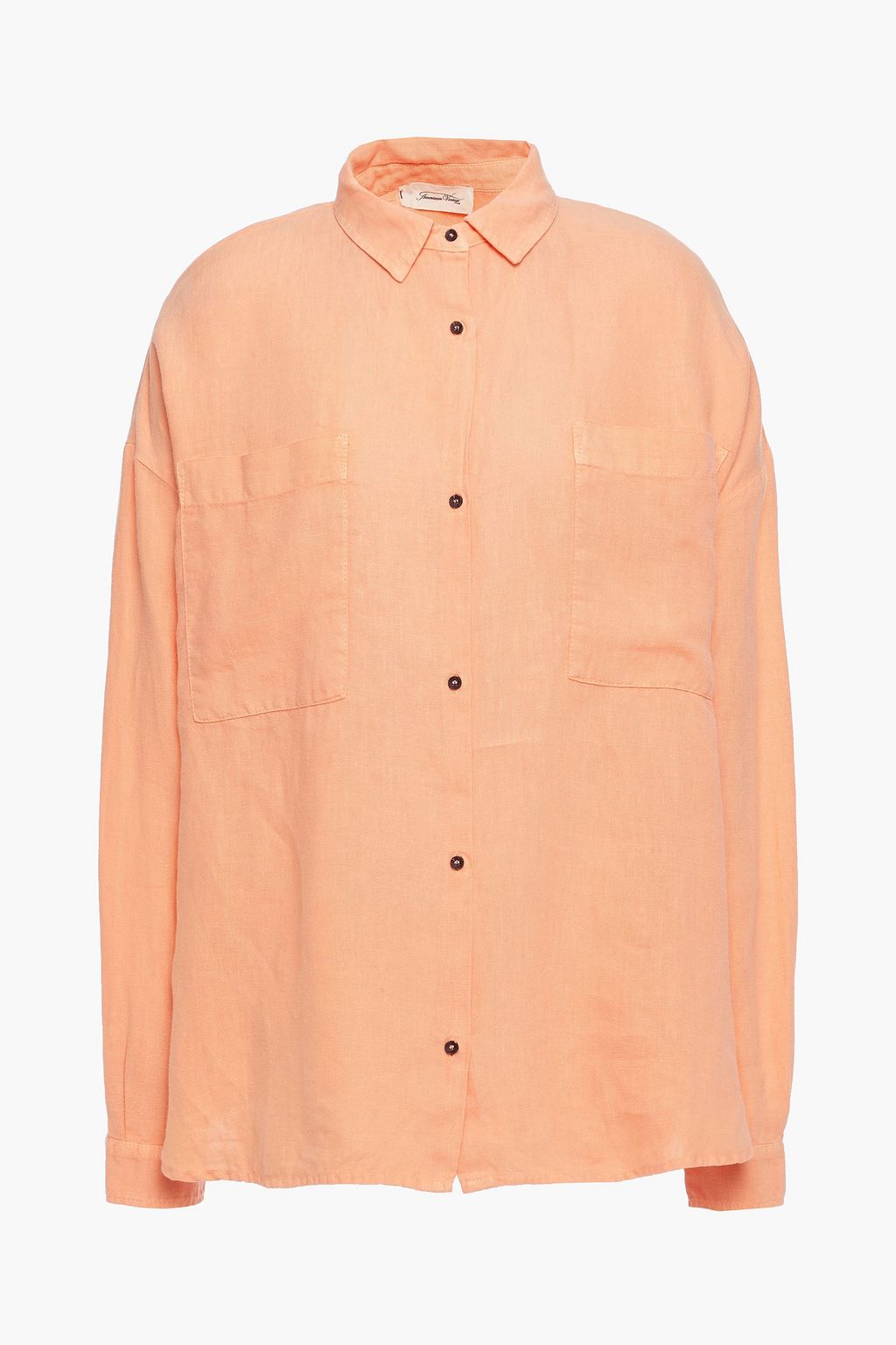 Pastel orange Tibtown linen shirt 