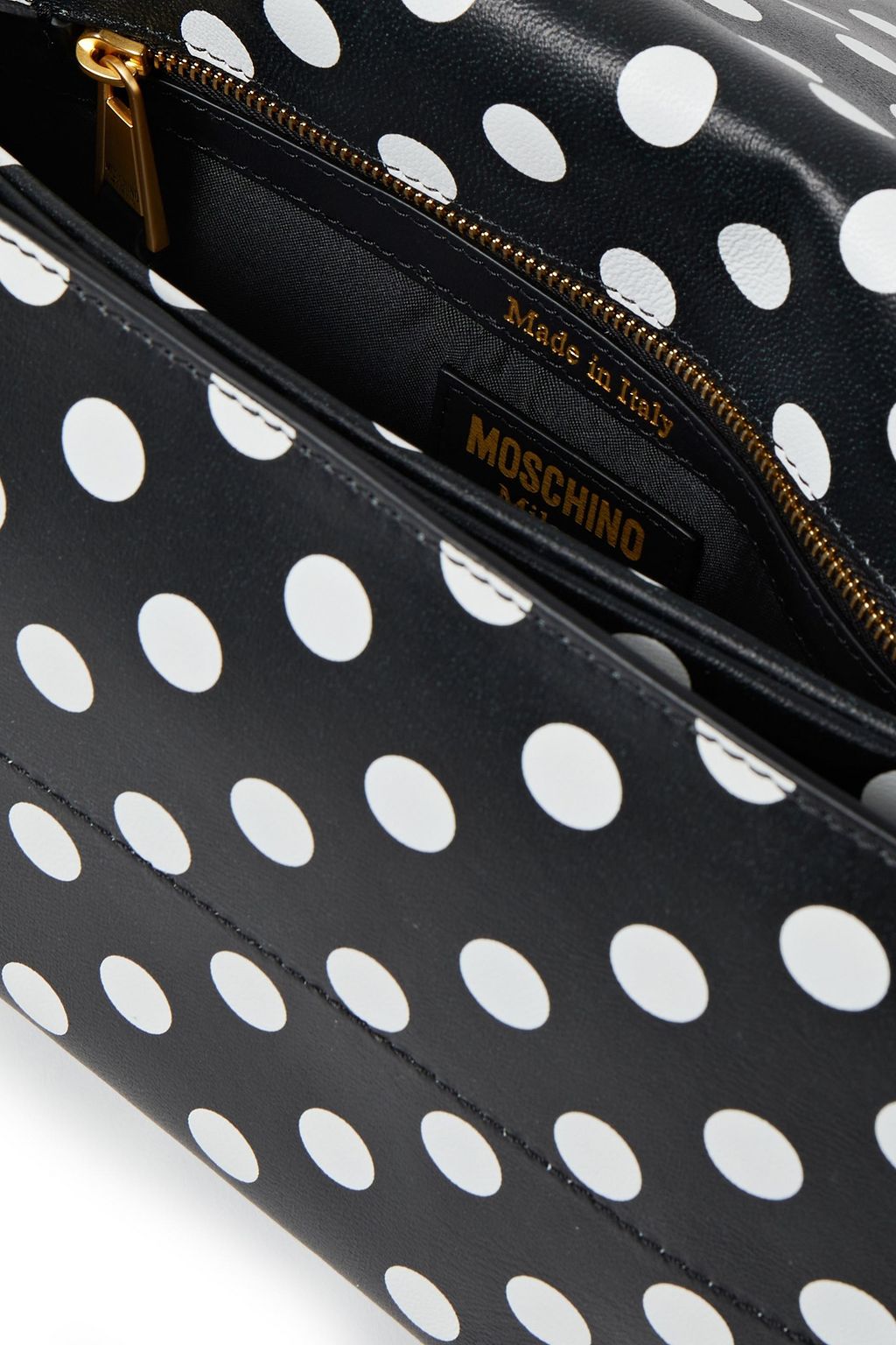 MOSCHINO Polka-dot  leather shoulder bag