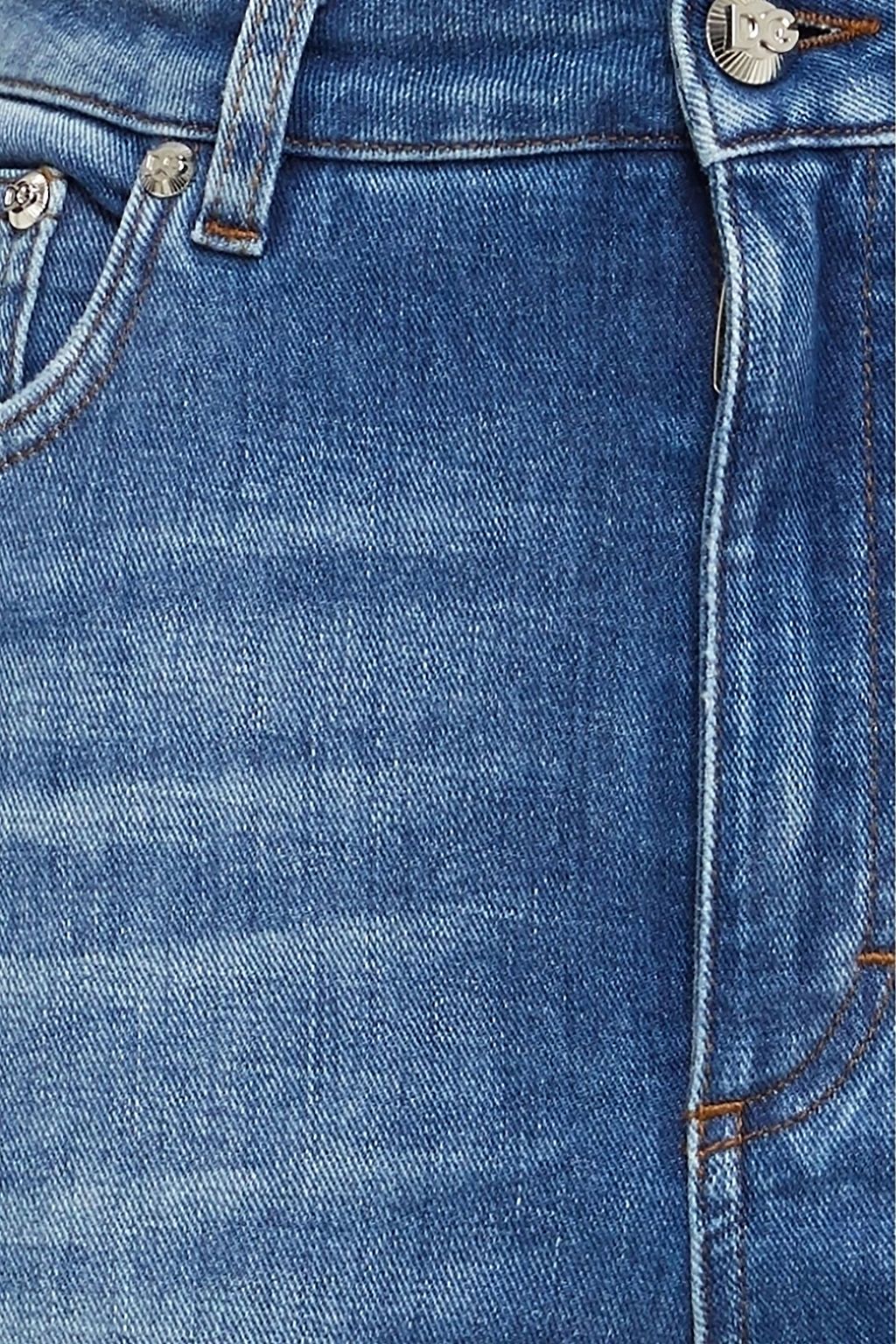 DOLCE&GABBANA Faded high-rise skinny jeans