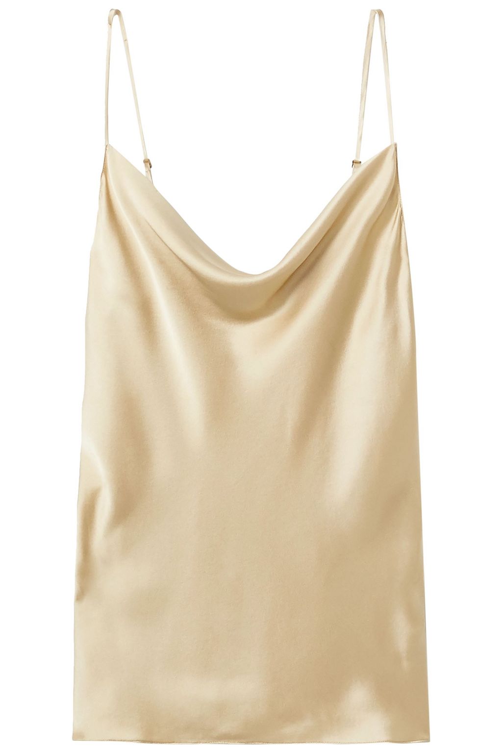 beige satin cami