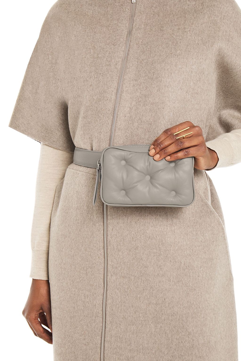 MAISON MARGIELA Glam Slam mini quilted leather belt bag