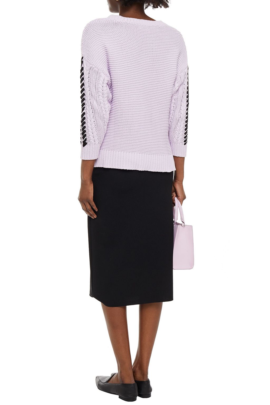CHARLI Darcey whipstitched cotton sweater