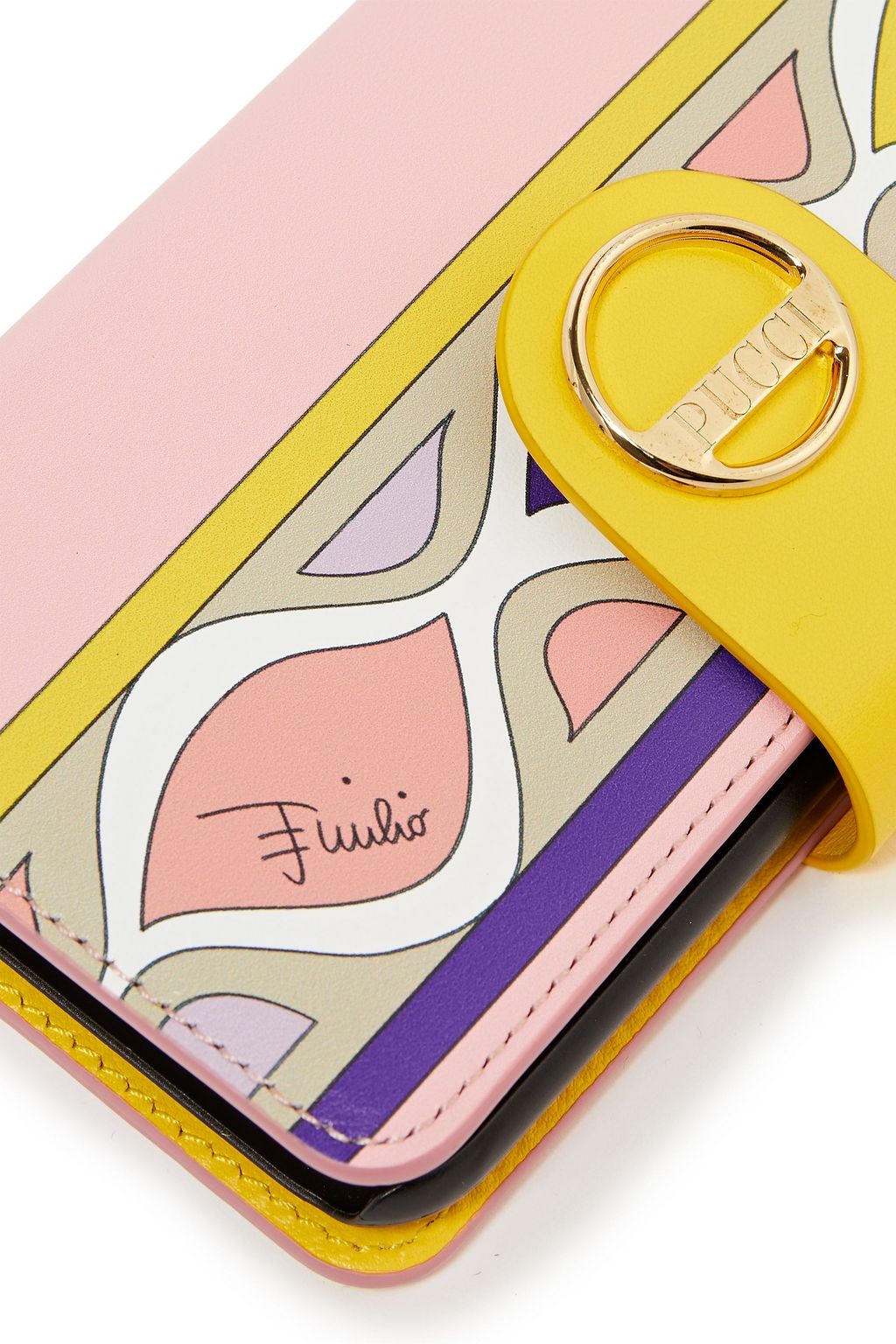 PUCCI Printed leather iPhone X and XS case