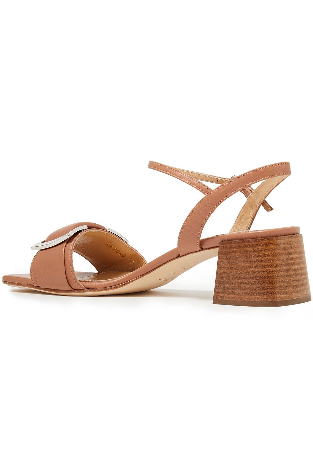 SERGIO ROSSI Buckle-embellished leather sandals