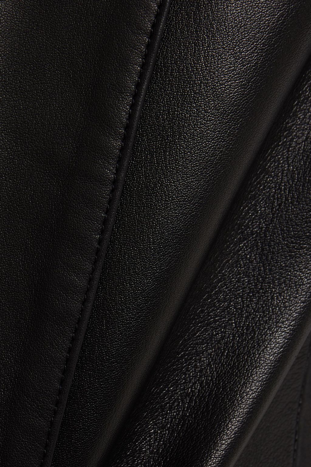 MUUBAA Leather mini wrap dress