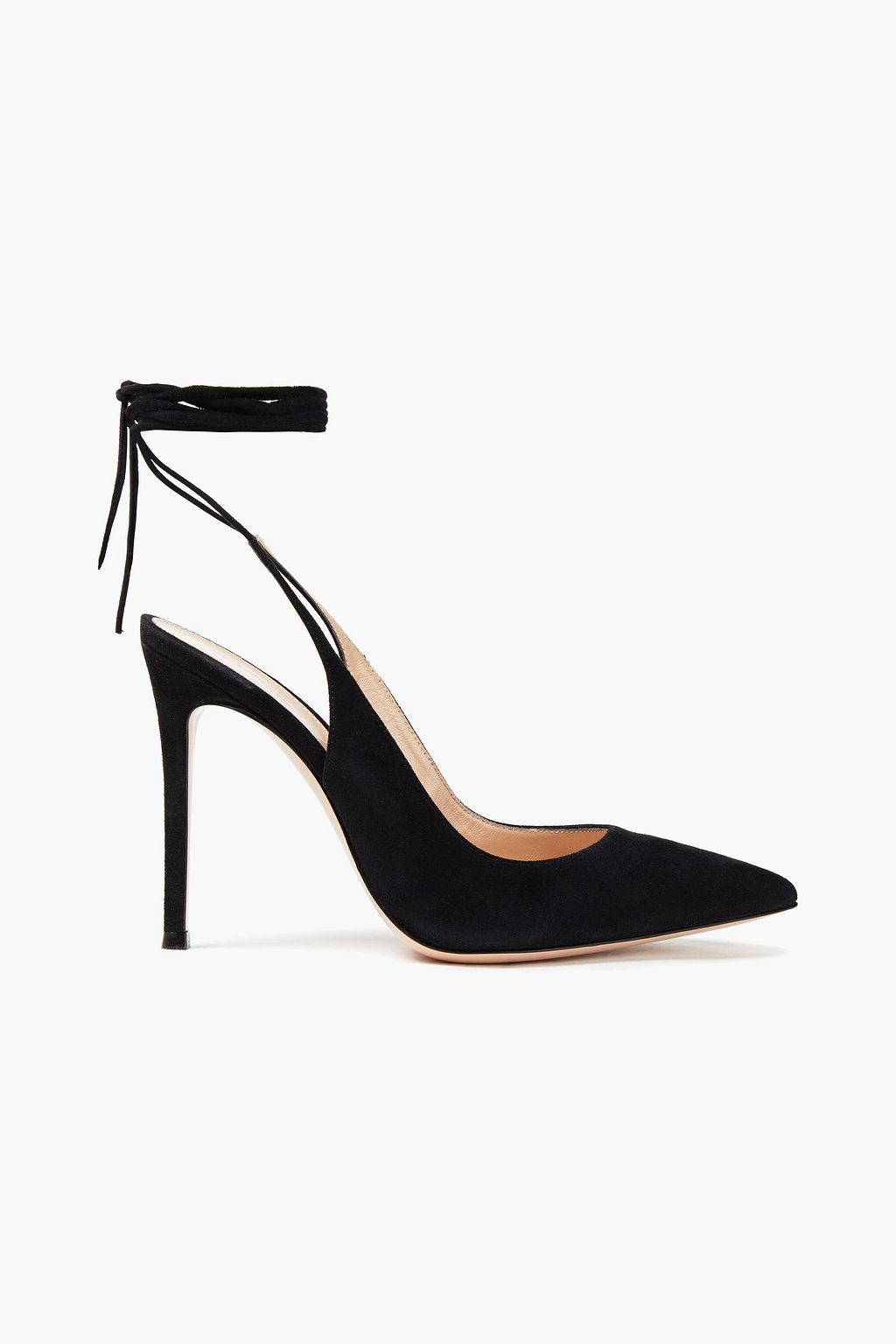 Black Irene 105 suede slingback pumps | Sale up to 70% off | THE OUTNET | GIANVITO  ROSSI | THE OUTNET