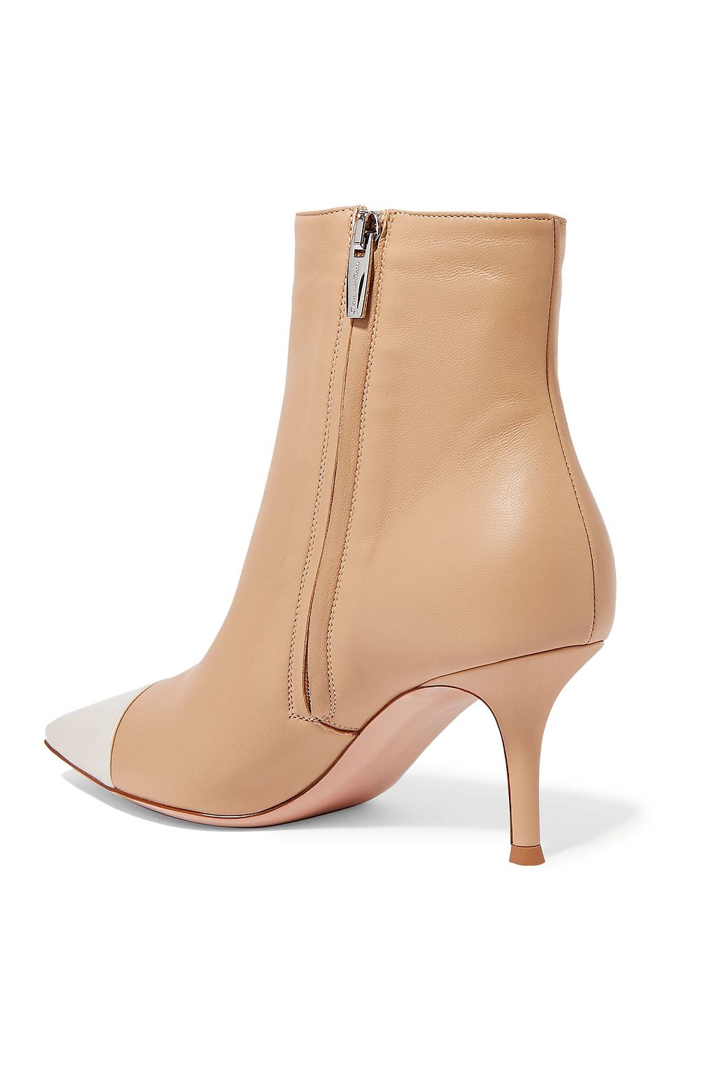 GIANVITO ROSSI 70 two-tone leather ankle boots