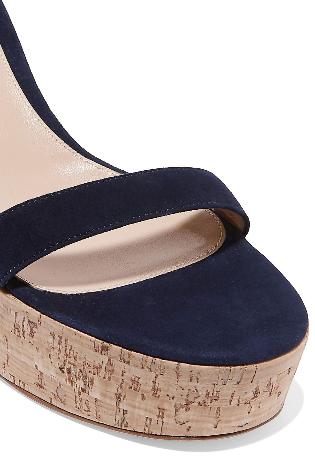 GIANVITO ROSSI Portofino 45 leather wedge sandals