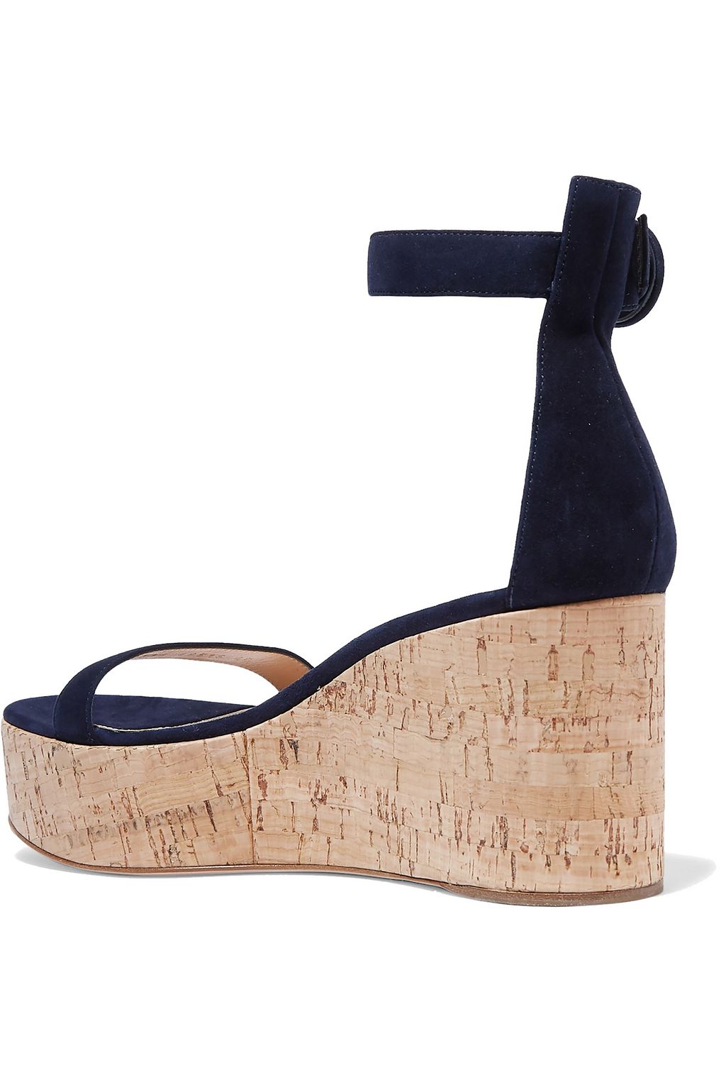 GIANVITO ROSSI Portofino 45 leather wedge sandals