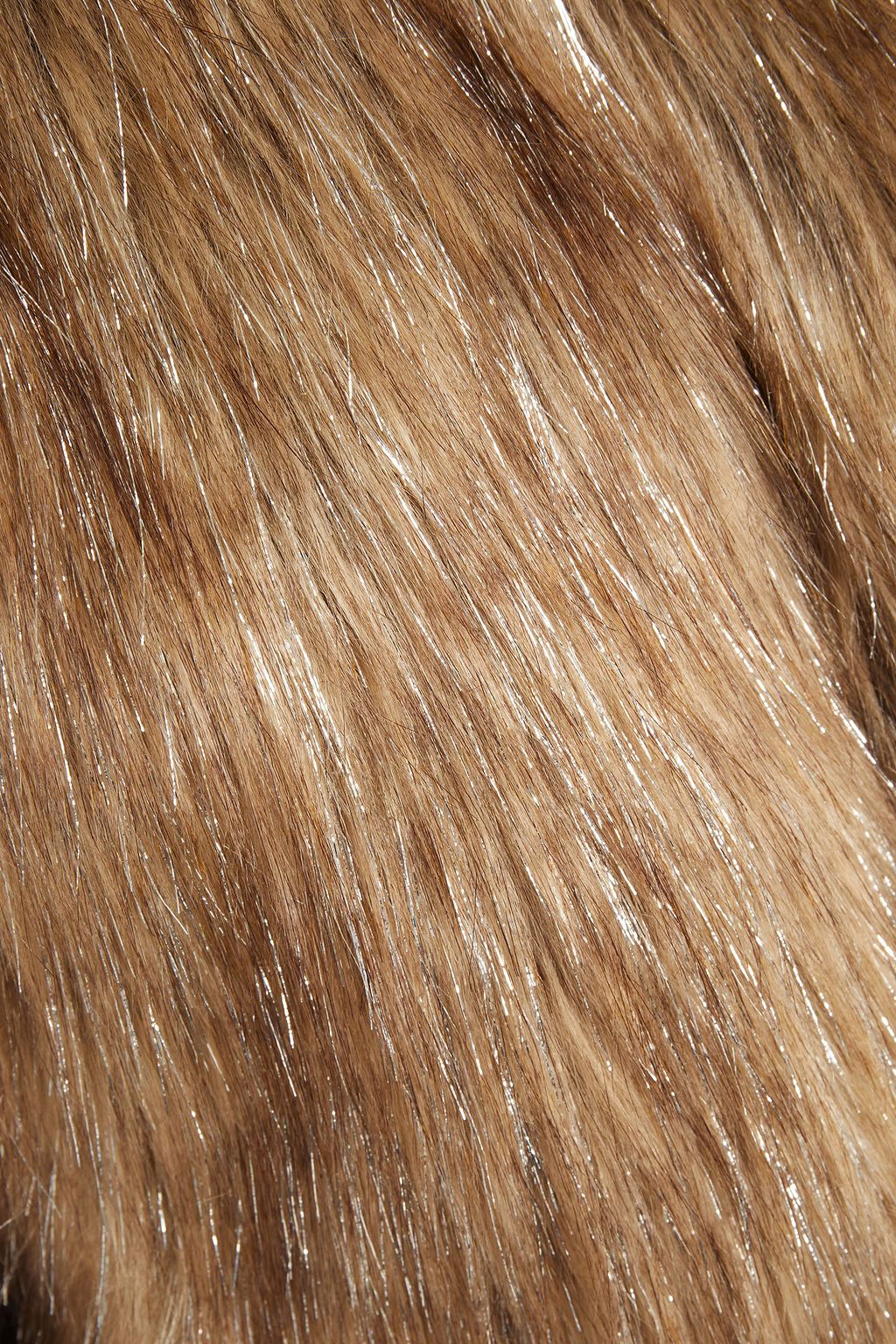 UNREAL FUR Metallic faux fur coat