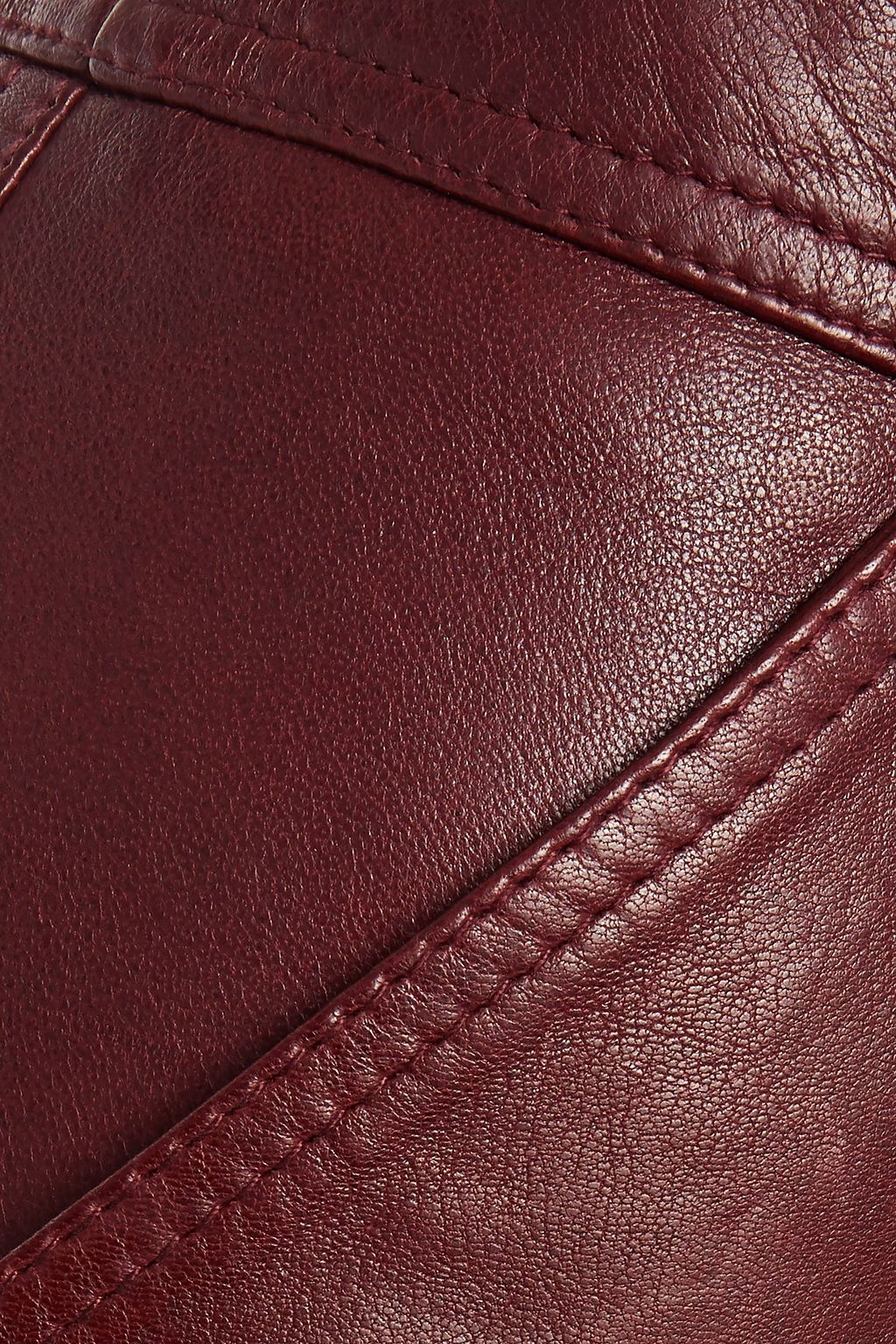 GANNI Leather shorts