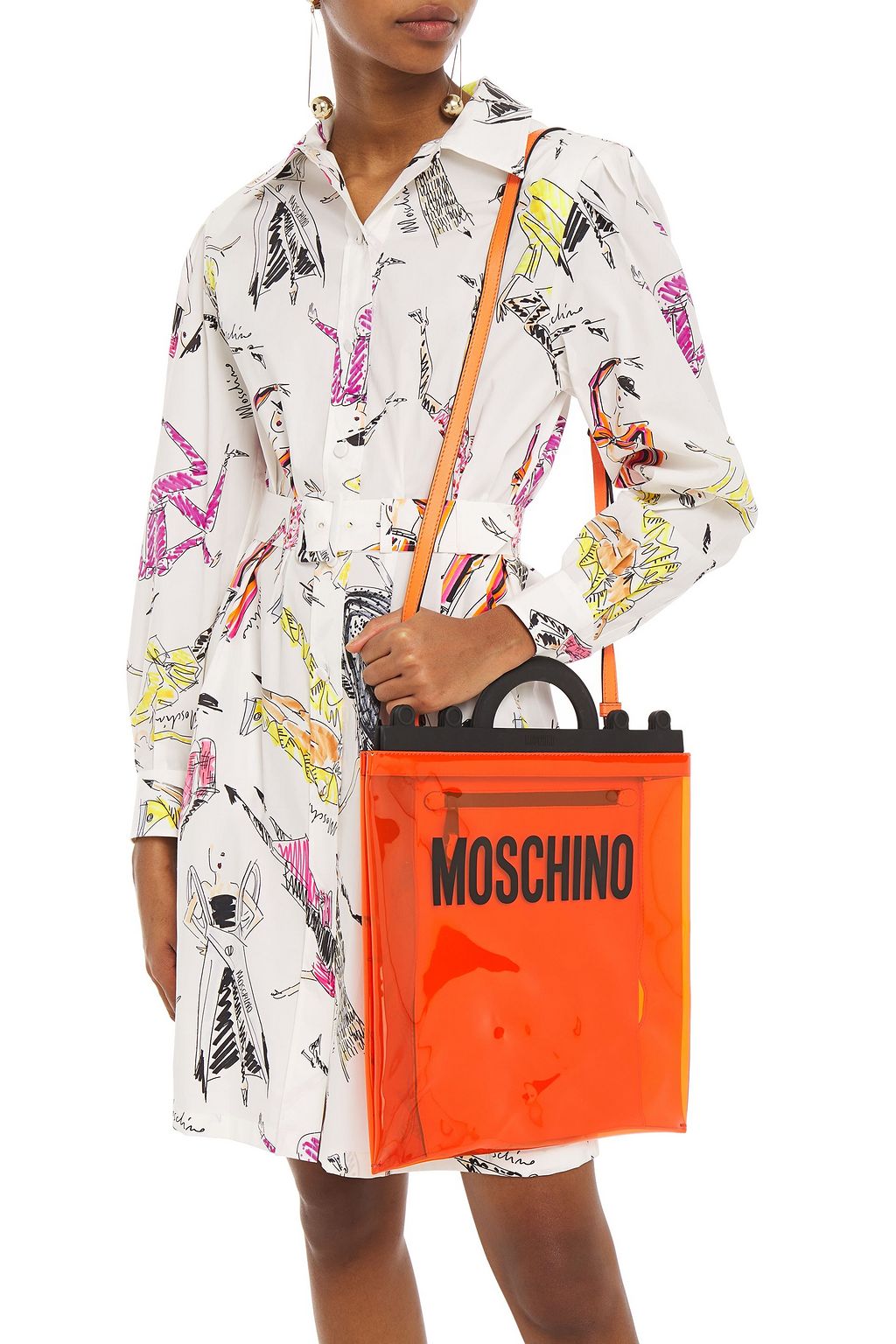 MOSCHINO Printed PVC tote