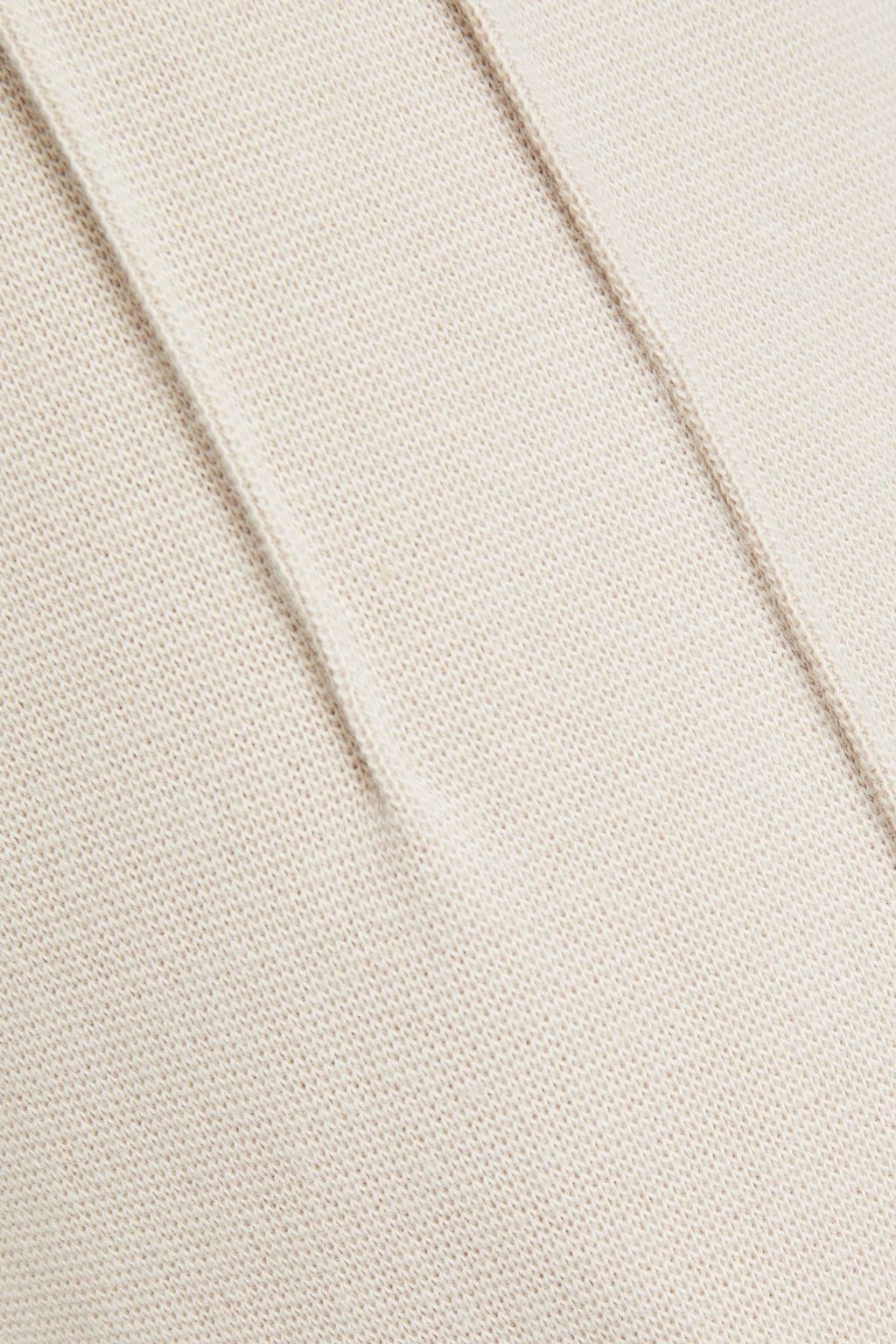 VARLEY Amberly pintucked stretch-cotton jersey track pants