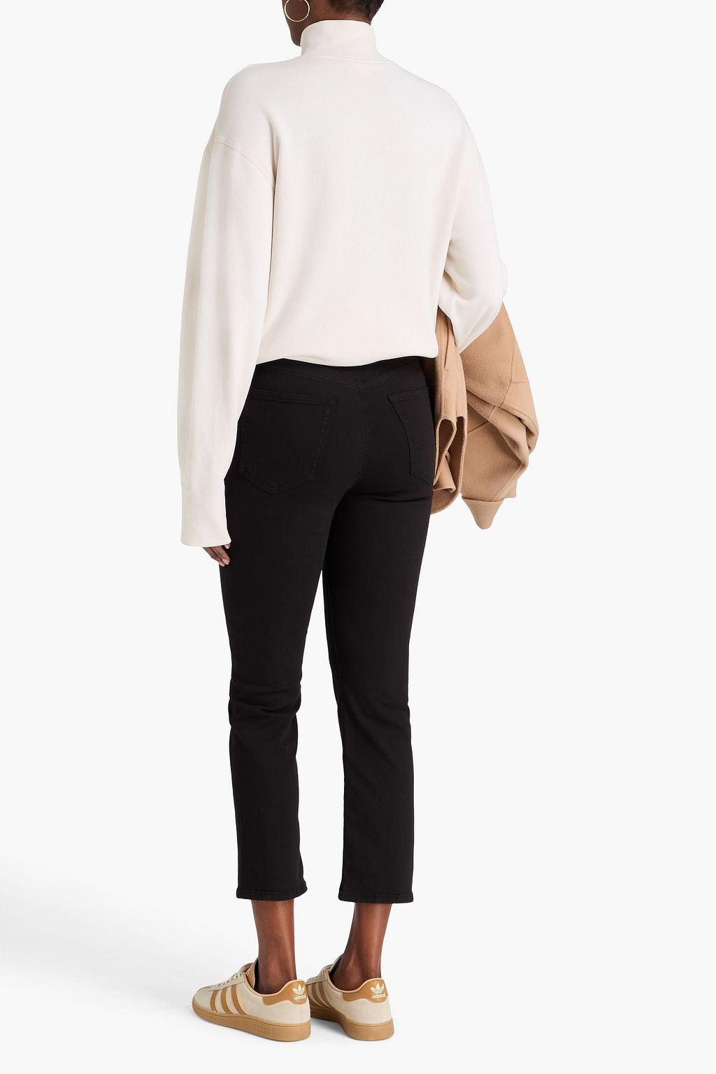 FRAME Le High Straight cropped high-rise straight-leg jeans