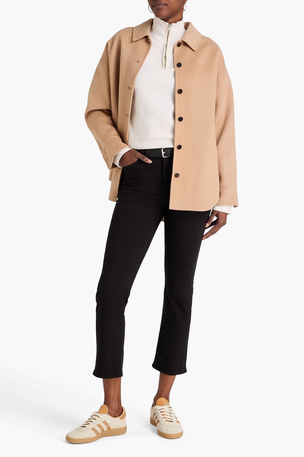 FRAME Le High Straight cropped high-rise straight-leg jeans