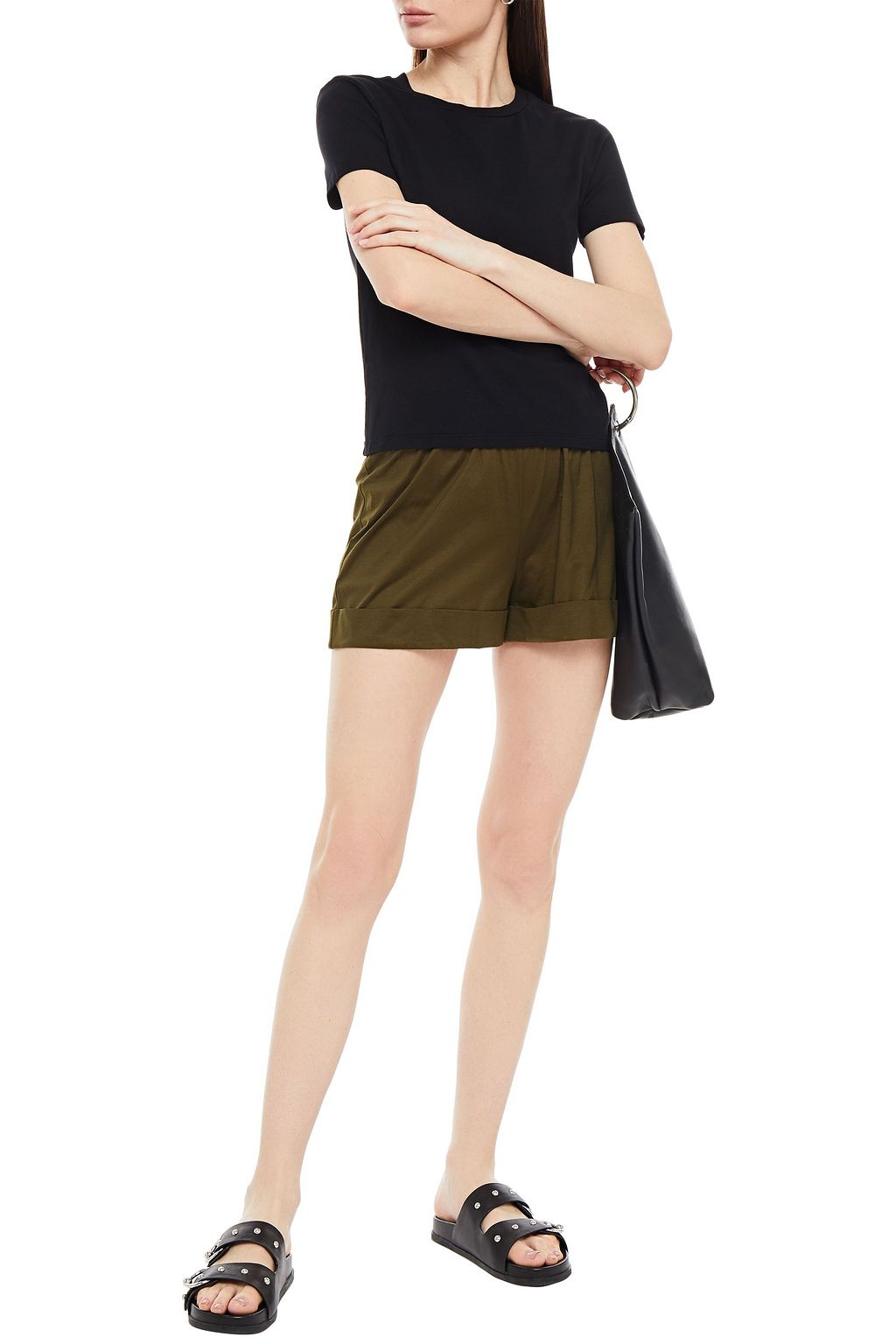 STATESIDE Stretch-cotton jersey T-shirt