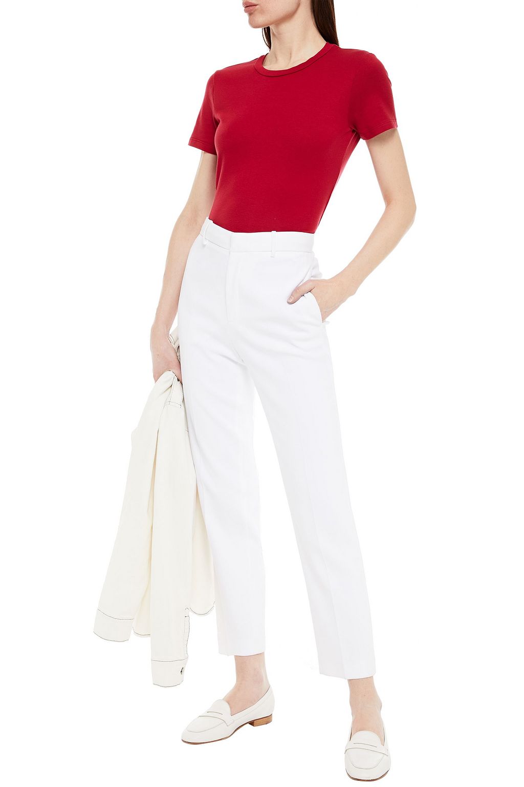 STATESIDE Stretch-cotton jersey T-shirt