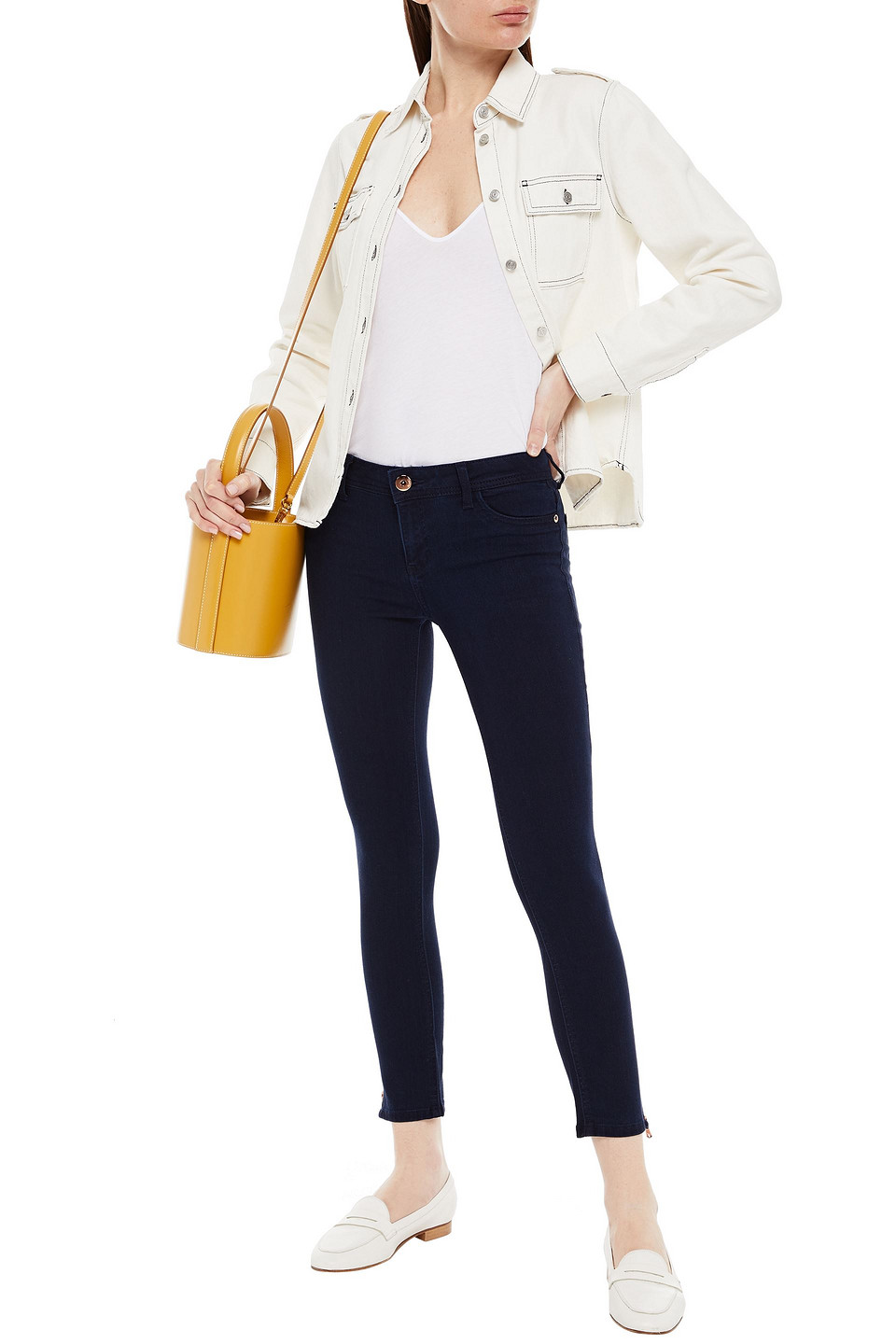 Stateside Cotton-jersey Camisole In White