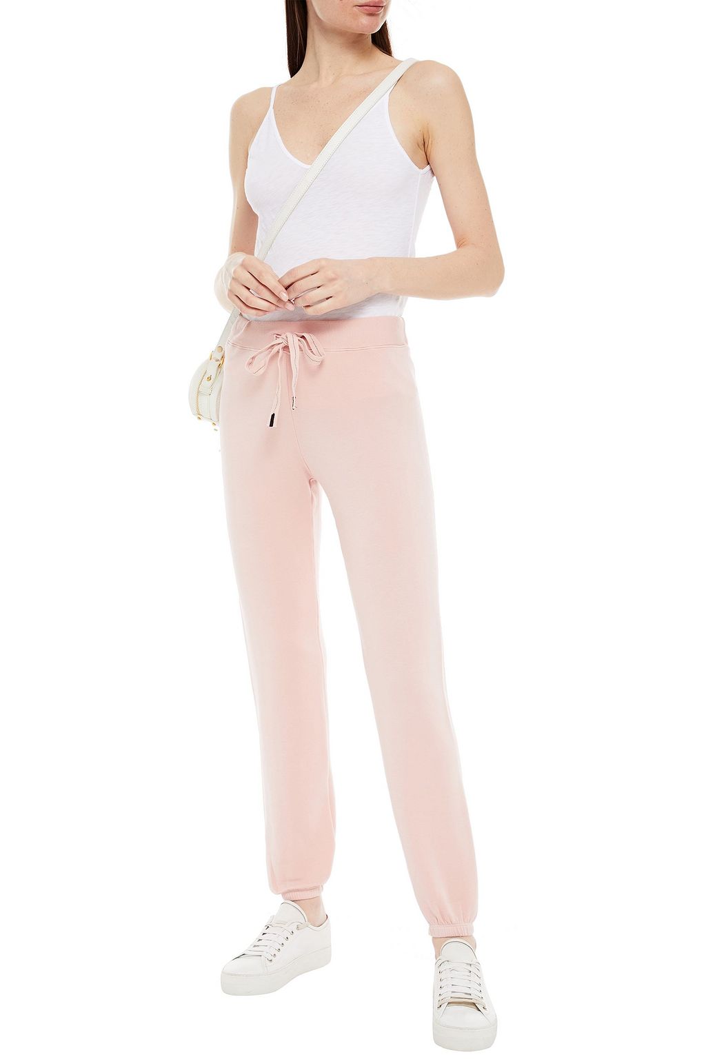 STATESIDE Stretch Micro Modal and cotton-blend blend fleece track pants