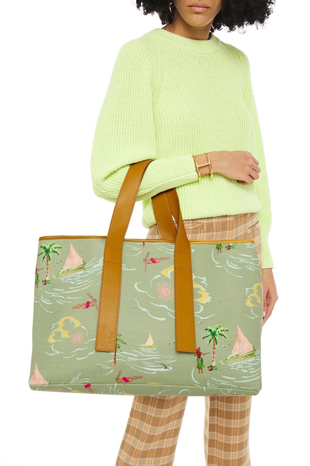 REJINA PYO Carter printed canvas tote