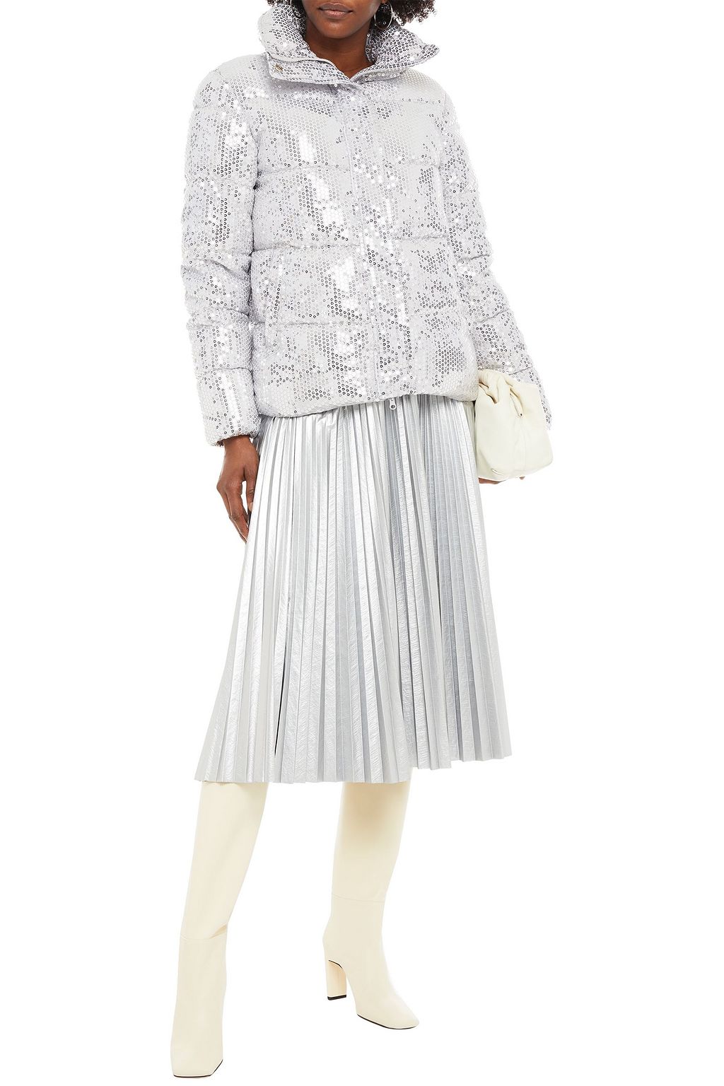 UNREAL FUR Desire sequined quilted shell jacket