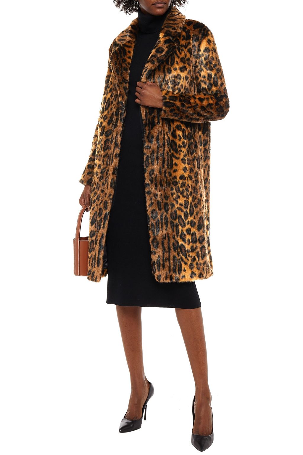 UNREAL FUR The Long Weekend leopard-print faux fur coat