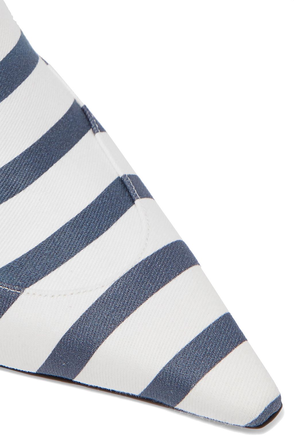 ALTUZARRA Davidson striped faille mules