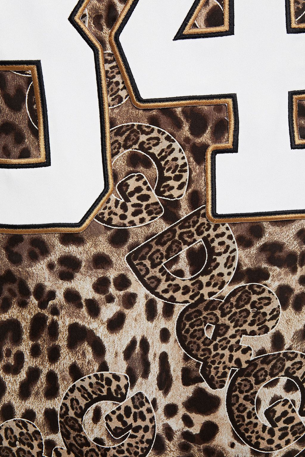 DOLCE&GABBANA Appliquéd paneled printed satin top