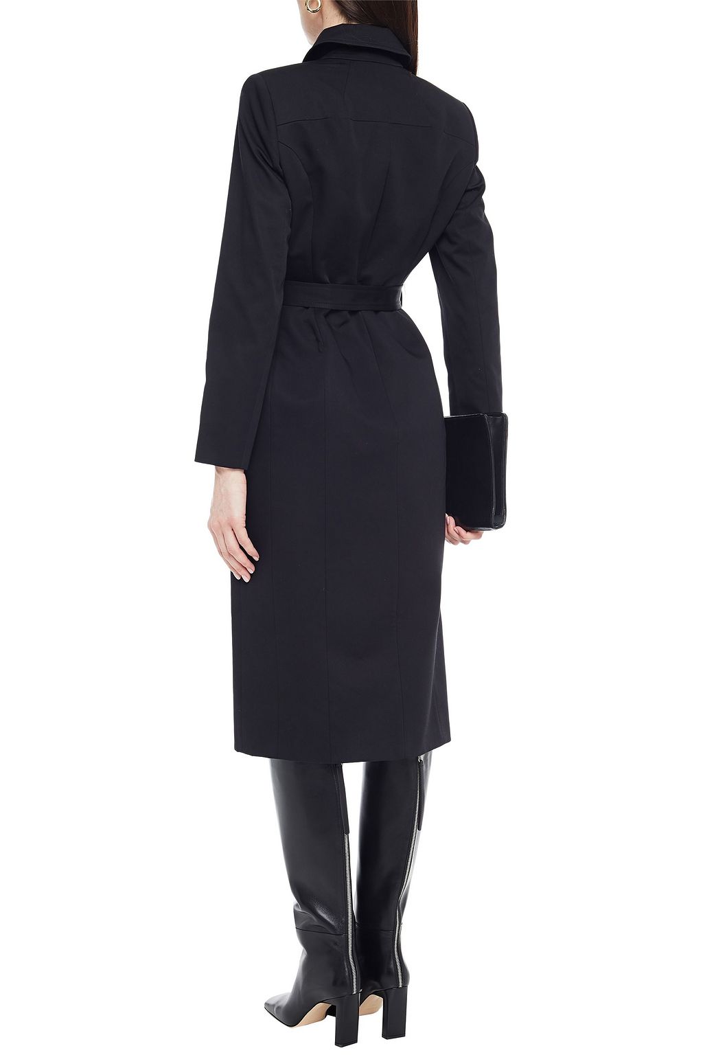BALENCIAGA Belted cotton-twill coat