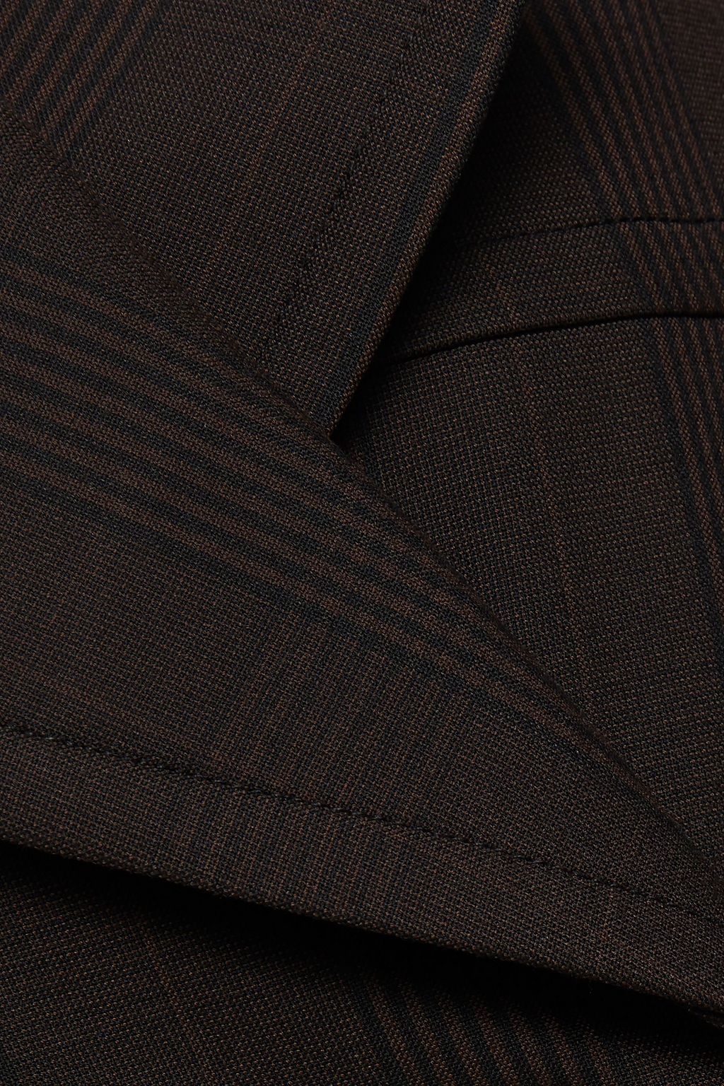 GANNI Oversized checked woven coat